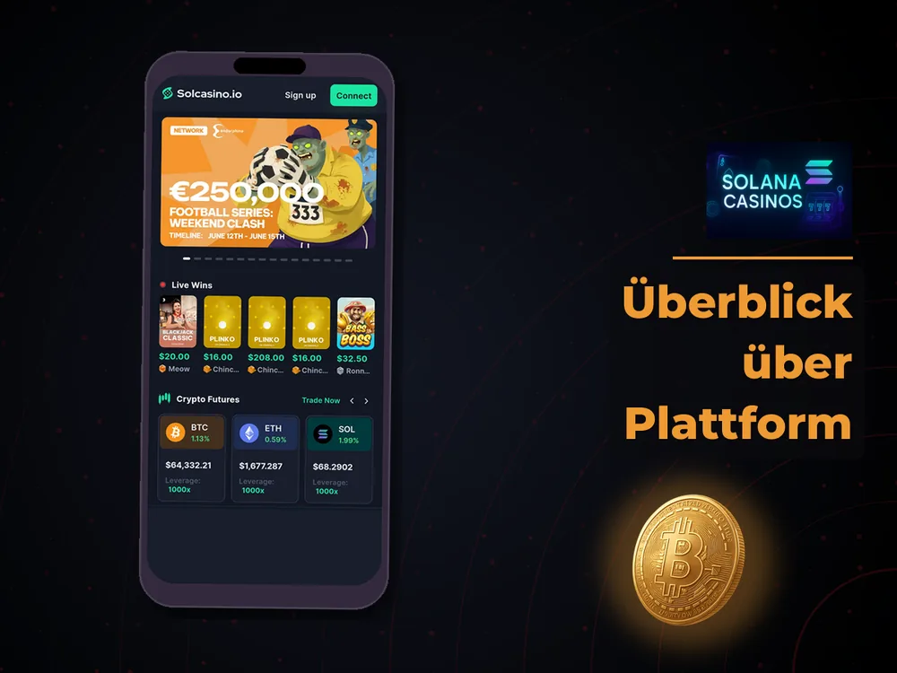 Solana Casino - Überblick über Plattform