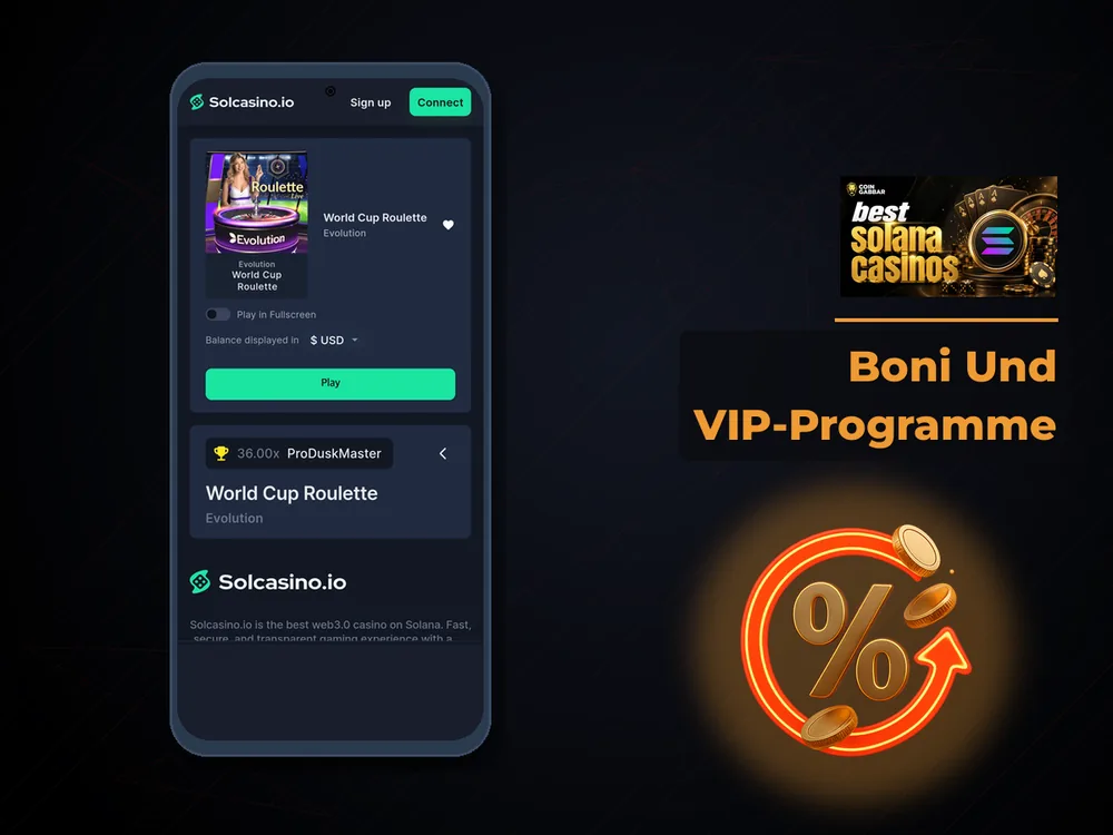 Solana Casino - Boni Und VIP-Programme
