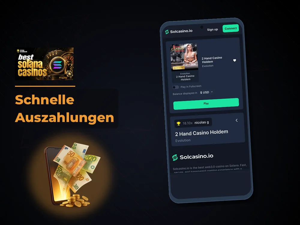 Solana Casino - Schnelle Auszahlungen