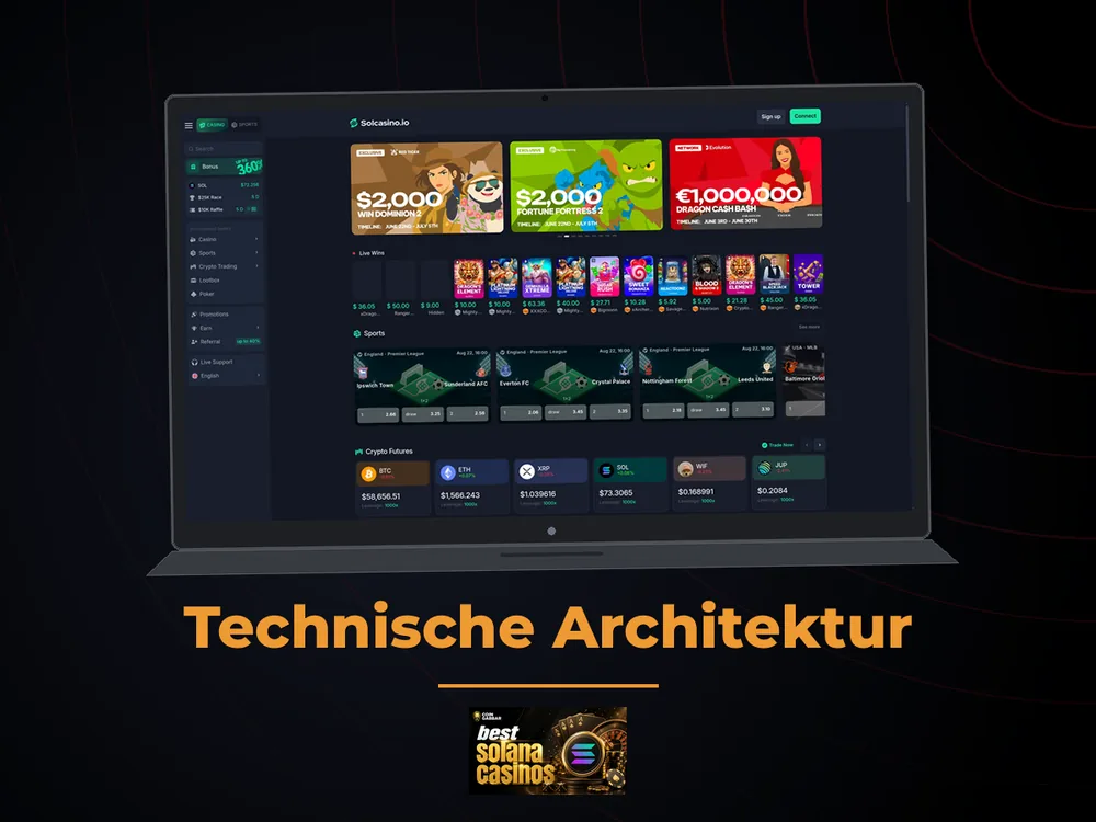 Solana Casino - Technische Architektur
