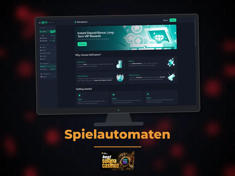 Solana Casino - Spielautomaten