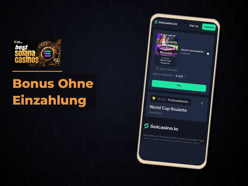 Solana Casino - Bonus Ohne Einzahlung