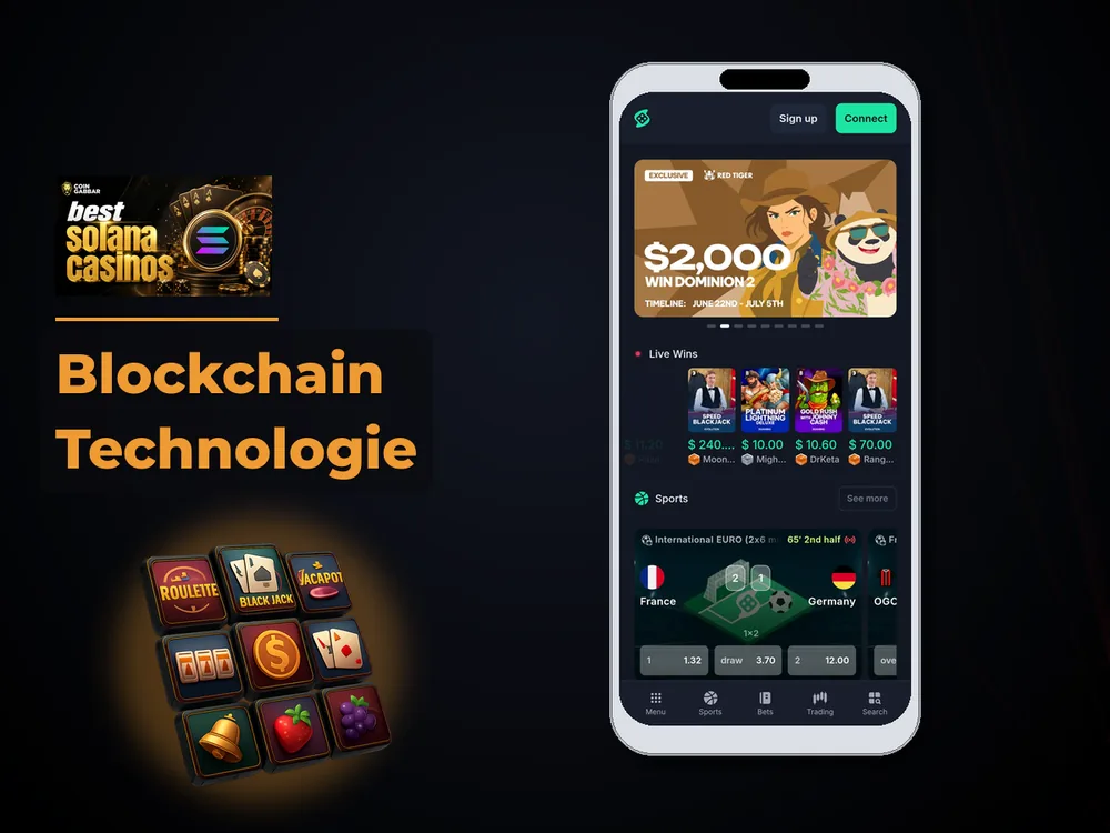 Solana Casino - Blockchain Technologie