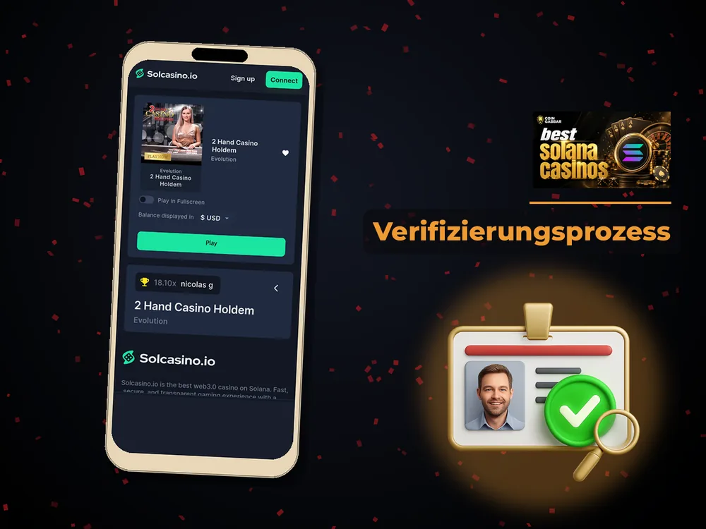 Solana Casino - Verifizierungsprozess
