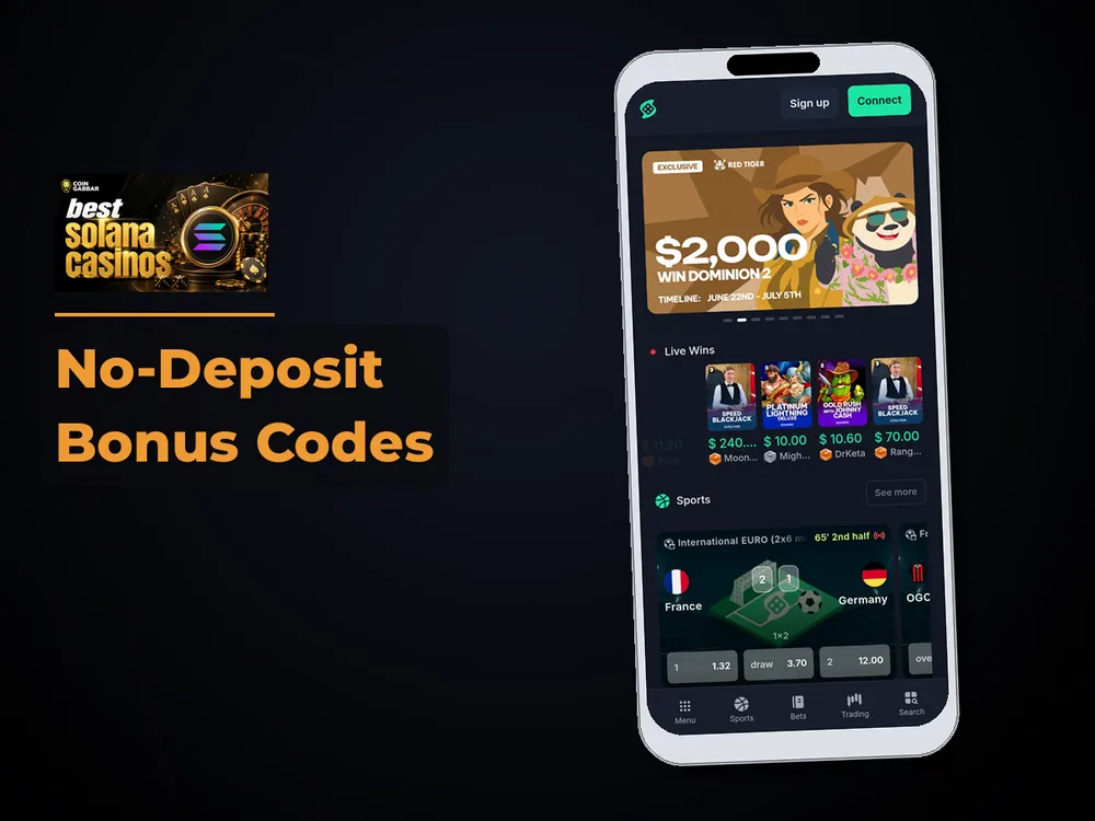 Solana Casino - No-Deposit Bonus Codes