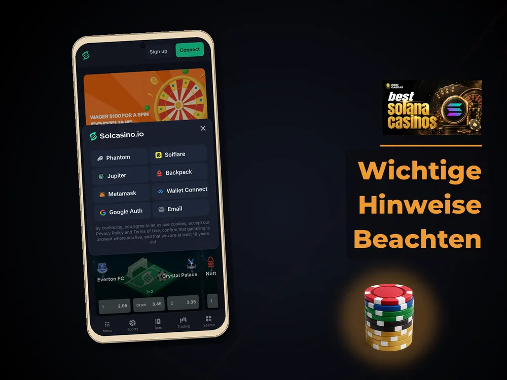 Solana Casino - Wichtige Hinweise Beachten