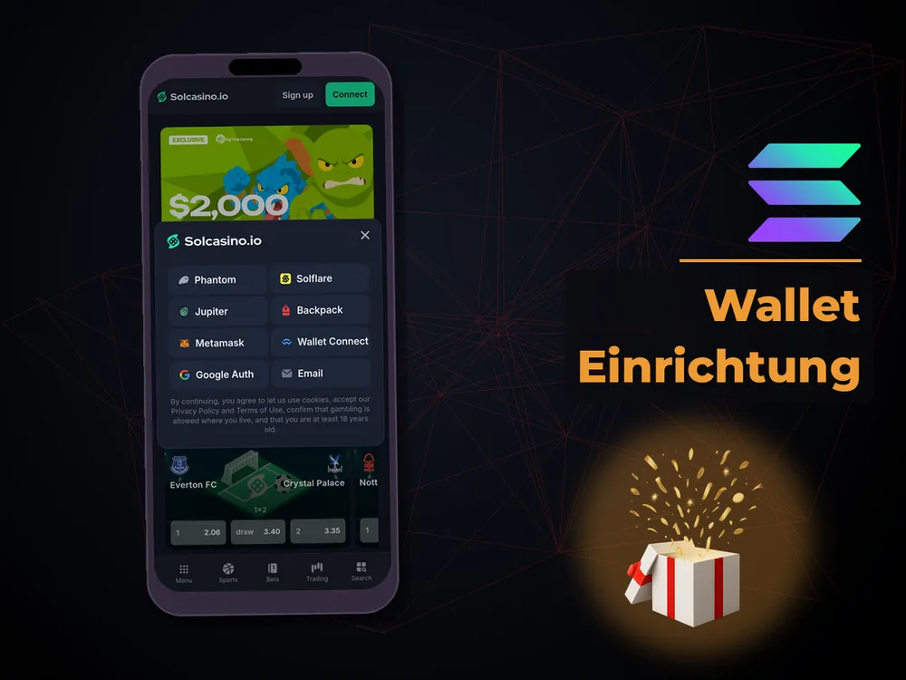 Solana Casino - Wallet Einrichtung