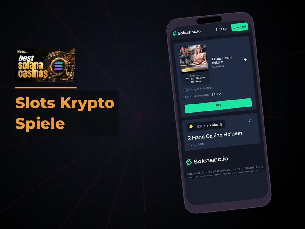 Solana Casino - Slots Krypto Spiele