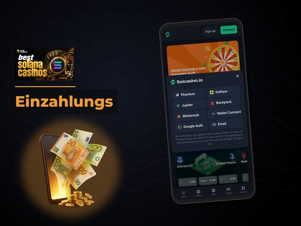 Solana Casino - Einzahlungs