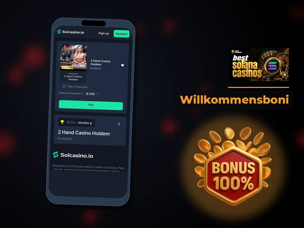 Solana Casino - Willkommensboni
