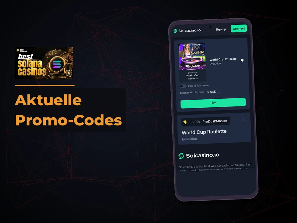 Solana Casino - Aktuelle Promo-Codes