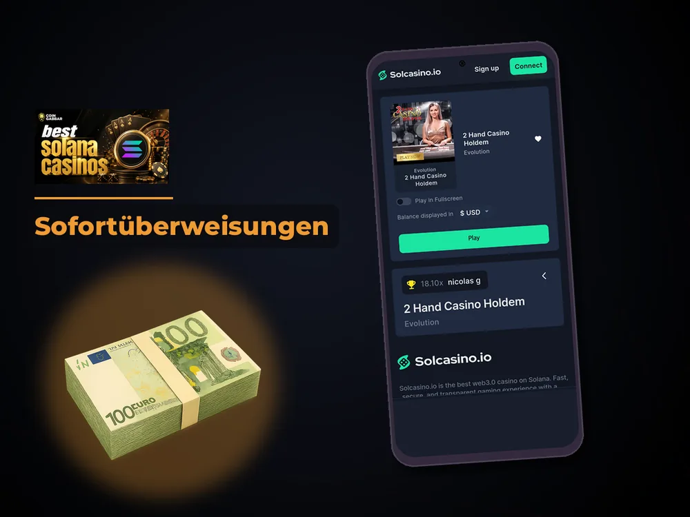 Solana Casino - Sofortüberweisungen