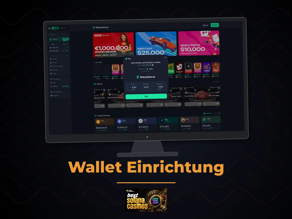 Solana Casino - Wallet Einrichtung