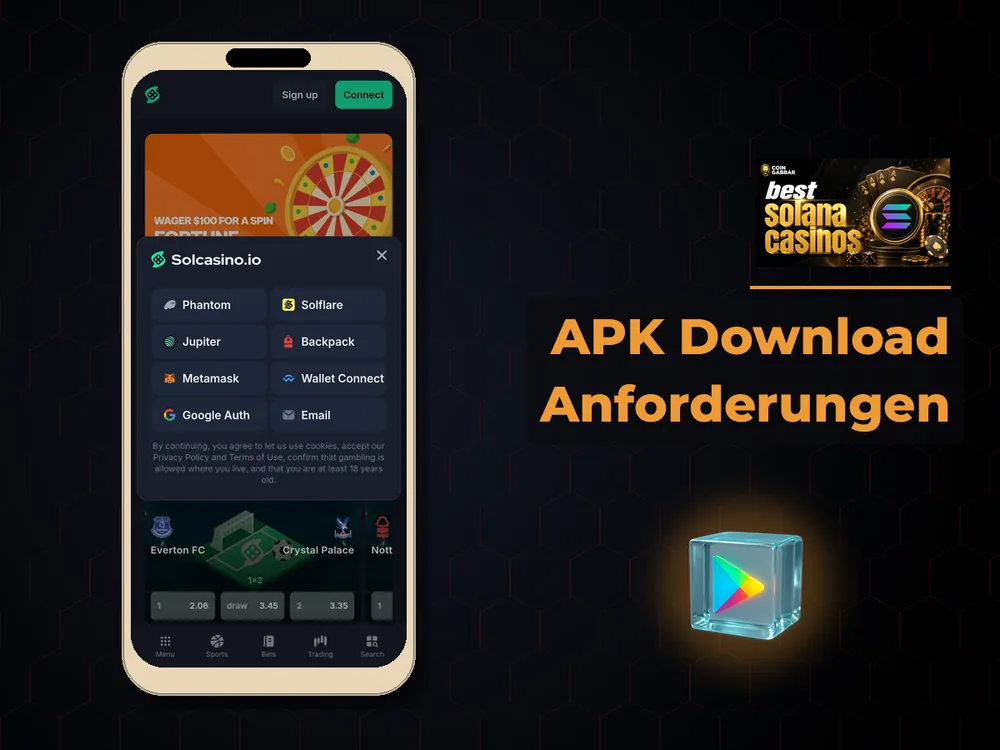 Solana Casino - APK Download Anforderungen