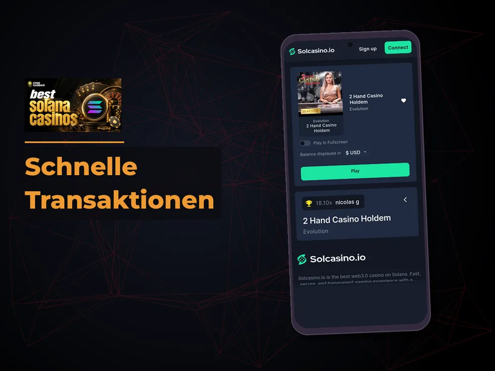 Solana Casino - Schnelle Transaktionen