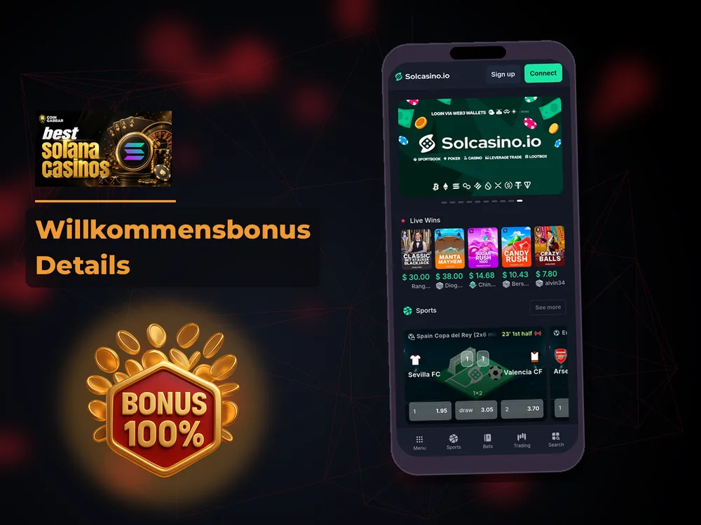 Solana Casino - Willkommensbonus Details