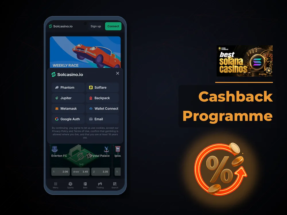 Solana Casino - Cashback Programme