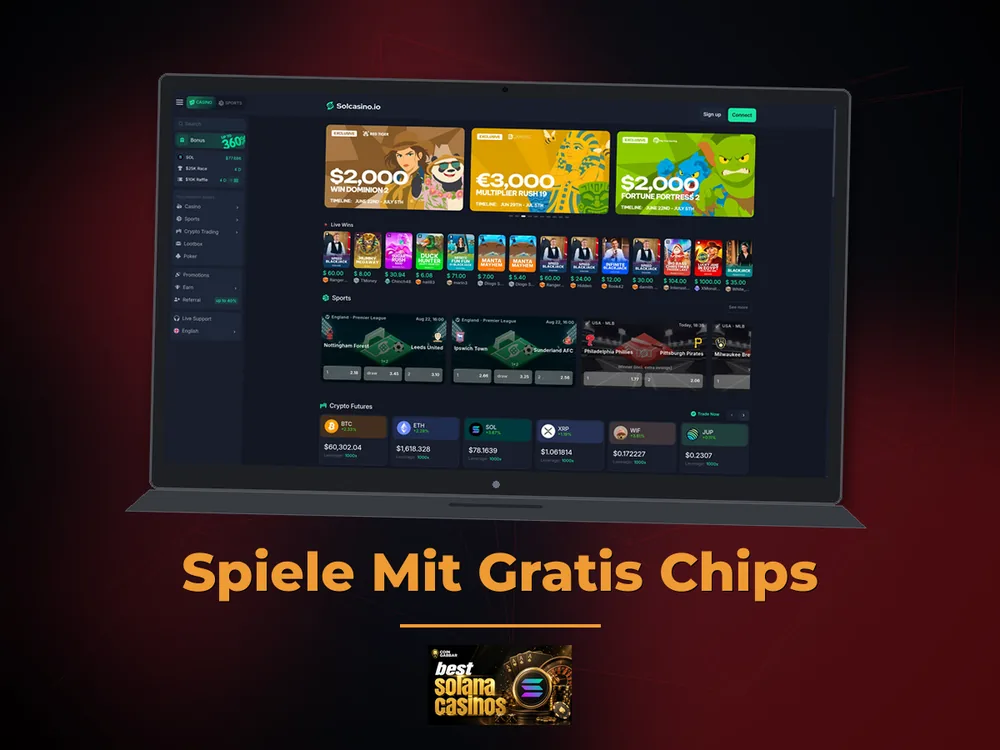 Solana Casino - Spiele Mit Gratis Chips