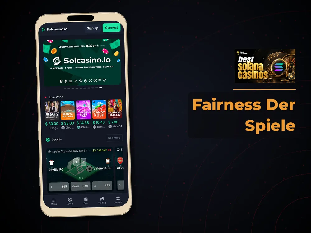 Solana Casino - Fairness Der Spiele
