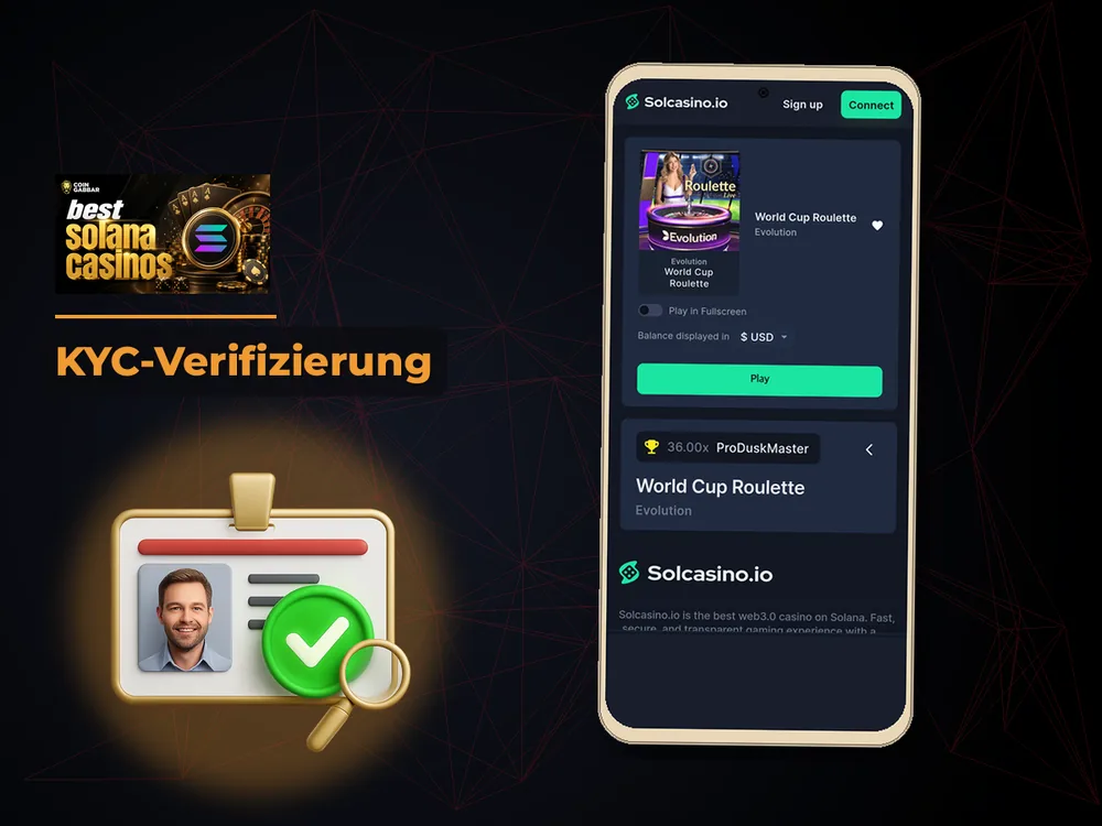 Solana Casino - KYC-Verifizierung