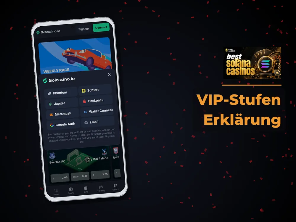 Solana Casino - VIP-Stufen Erklärung