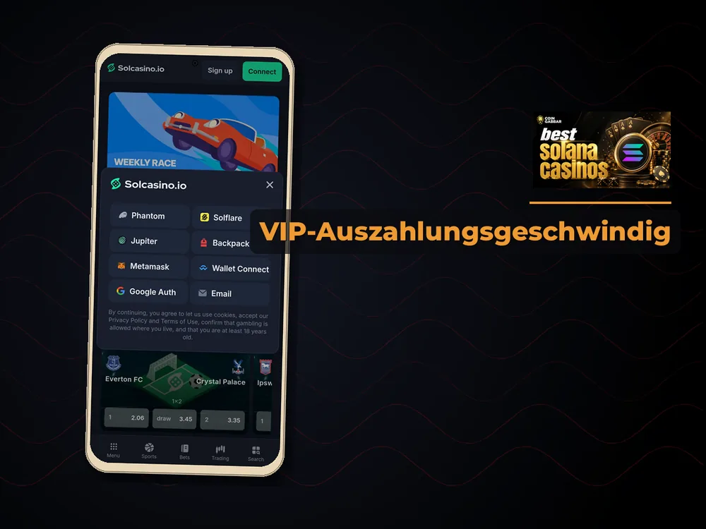Solana Casino - VIP-Auszahlungsgeschwindig