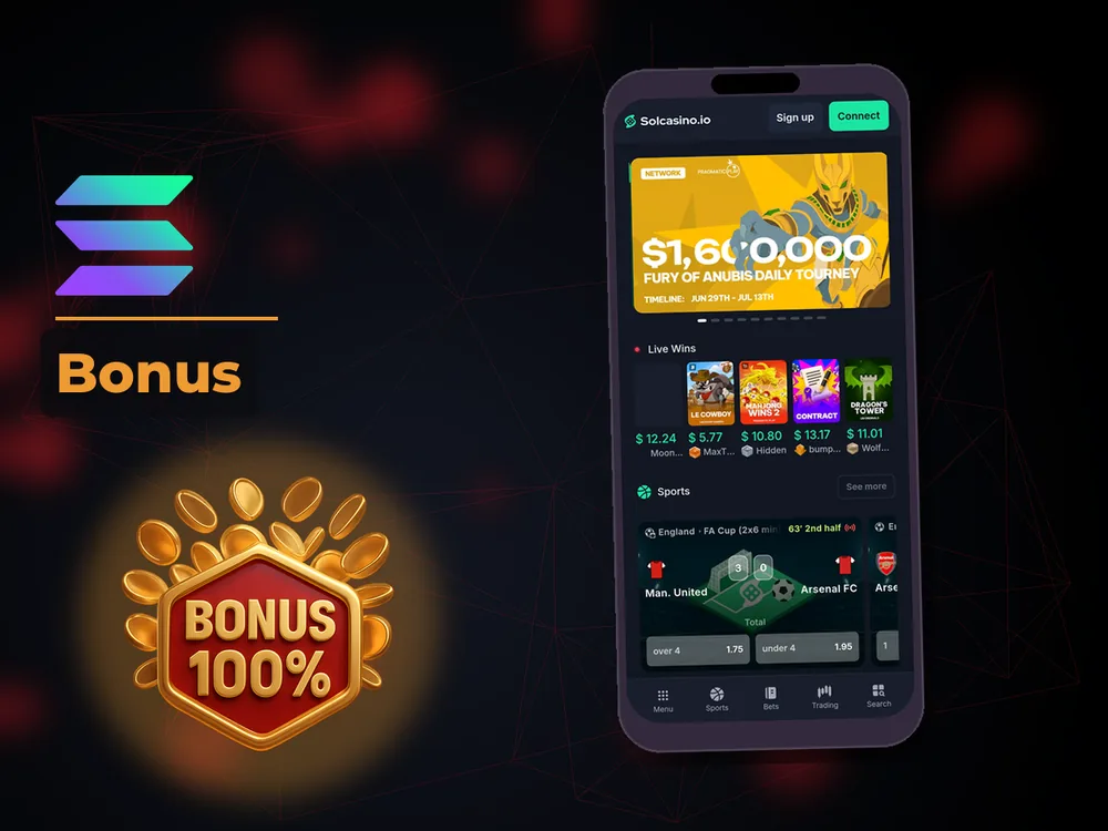 Solana Casino - Bonus