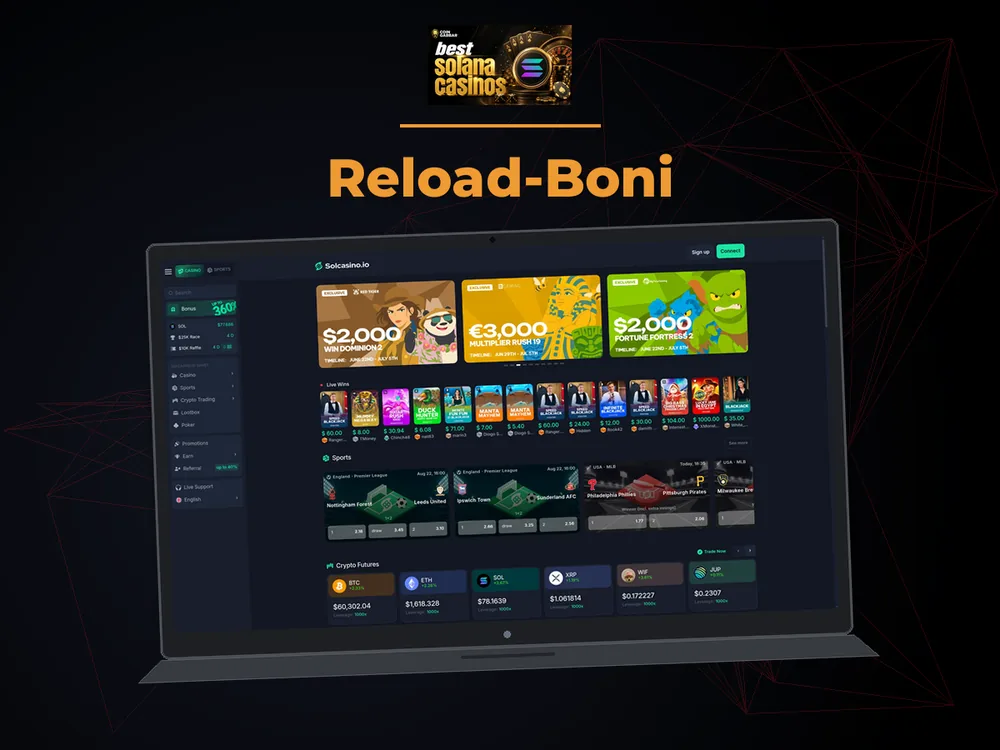Solana Casino - Reload-Boni