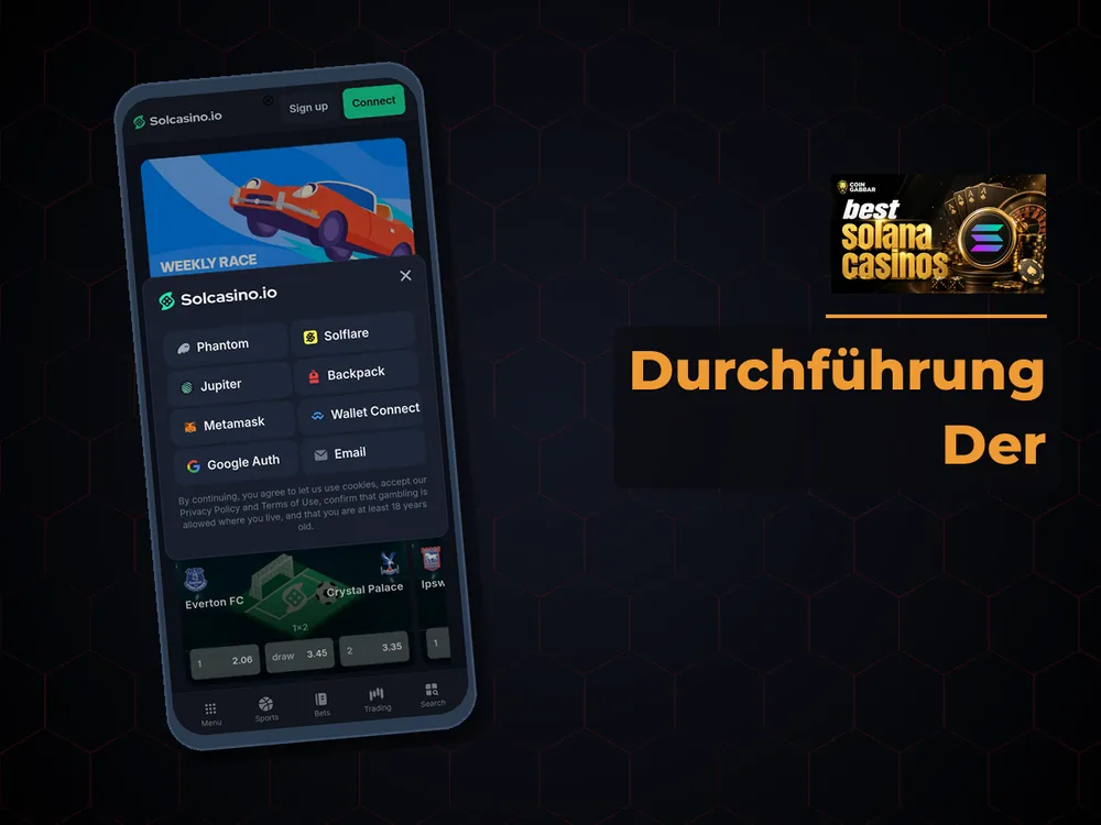 Solana Casino - Durchführung Der