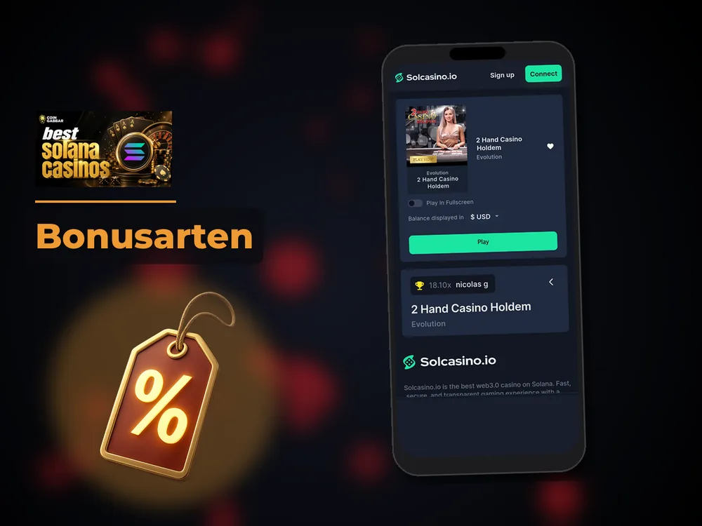 Solana Casino - Bonusarten
