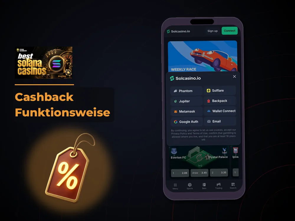 Solana Casino - Cashback Funktionsweise