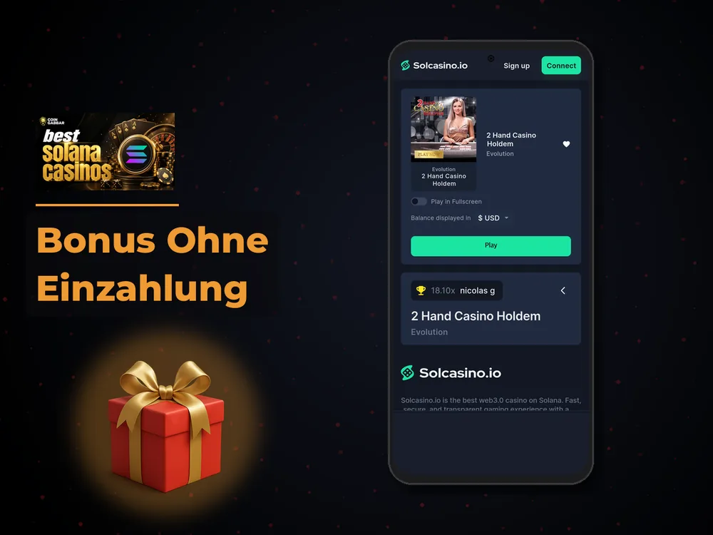 Solana Casino - Bonus Ohne Einzahlung
