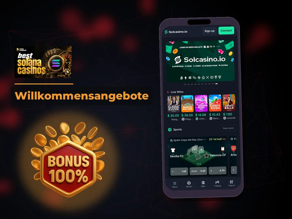 Solana Casino - Willkommensangebote