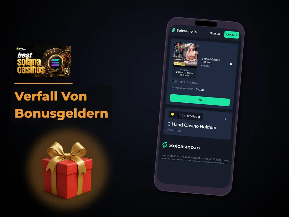 Solana Casino - Verfall Von Bonusgeldern