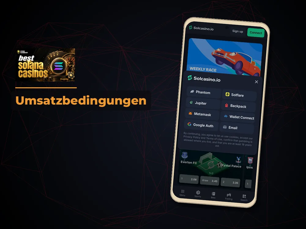 Solana Casino - Umsatzbedingungen