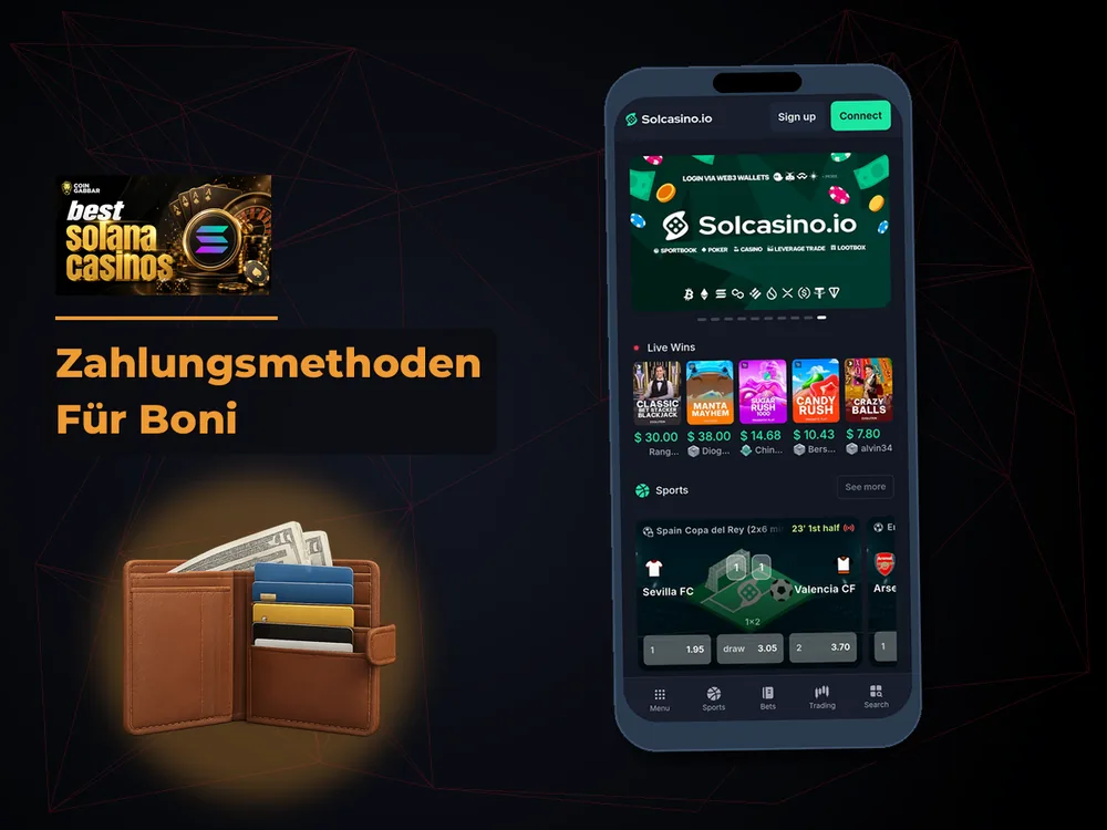 Solana Casino - Zahlungsmethoden Für Boni