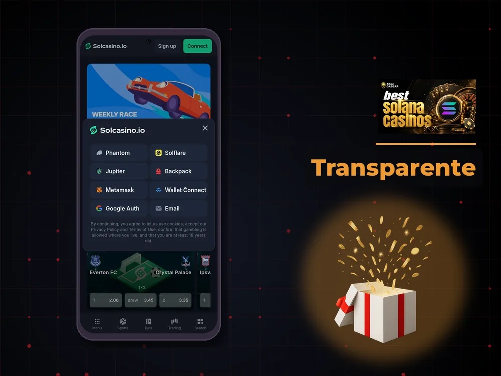 Solana Casino - Transparente