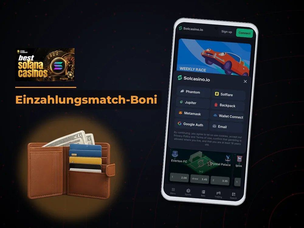 Solana Casino - Einzahlungsmatch-Boni