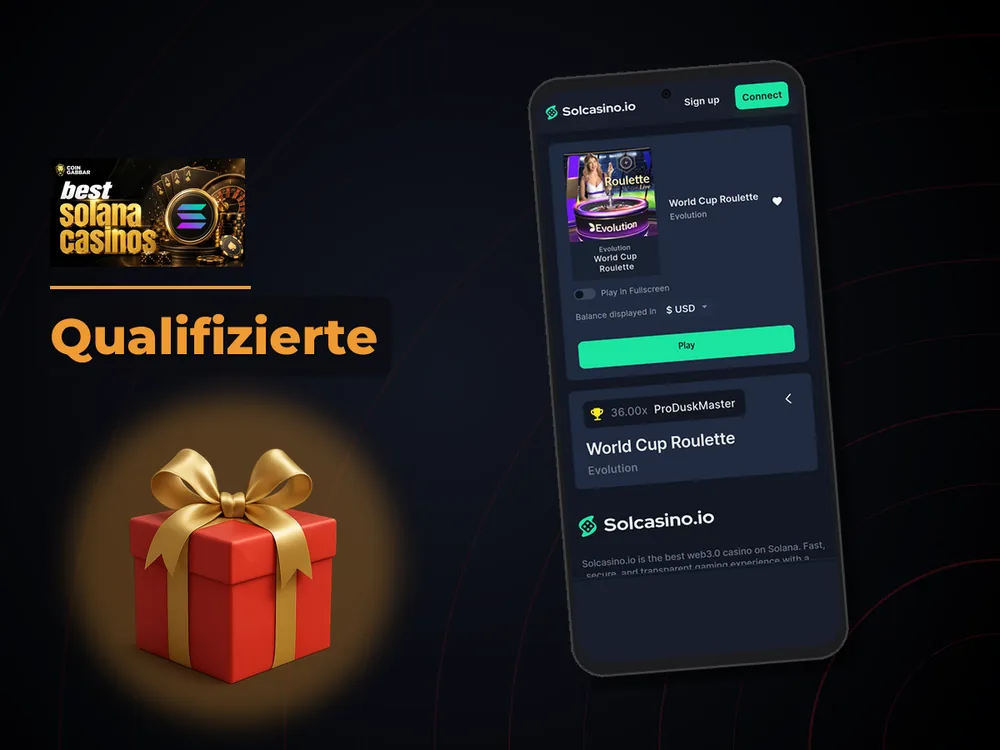 Solana Casino - Qualifizierte
