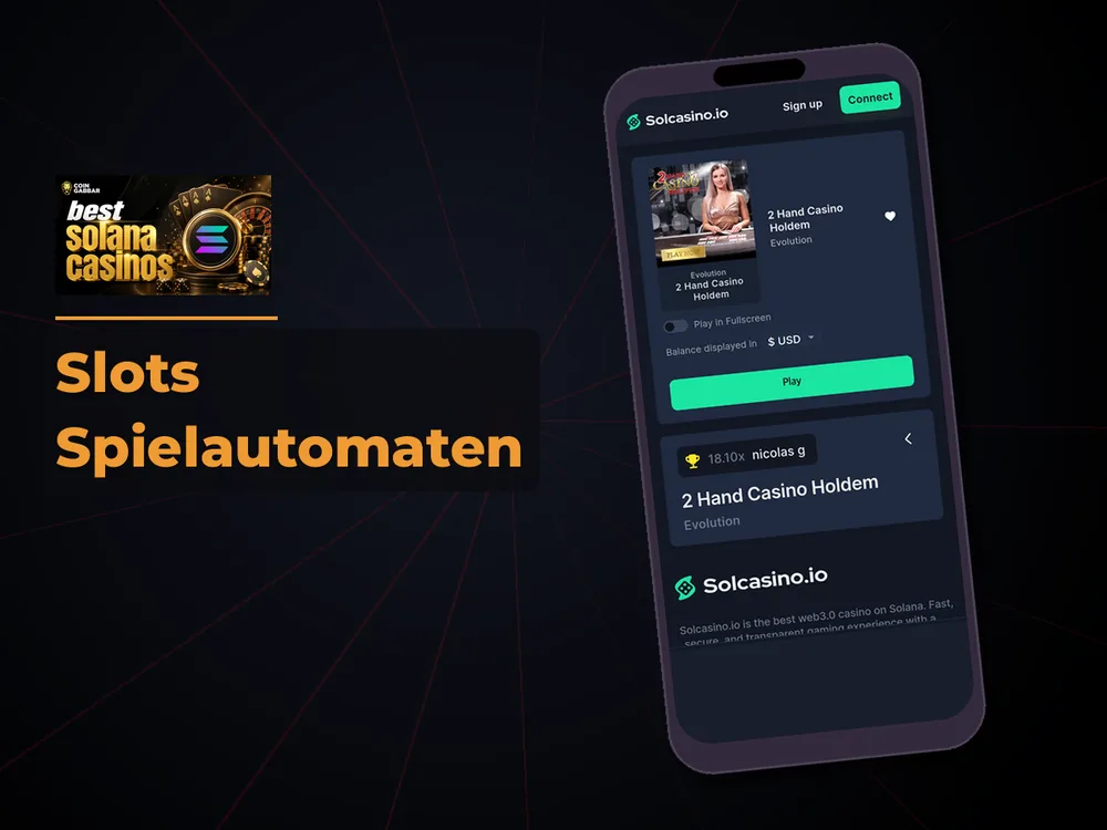 Solana Casino - Slots Spielautomaten