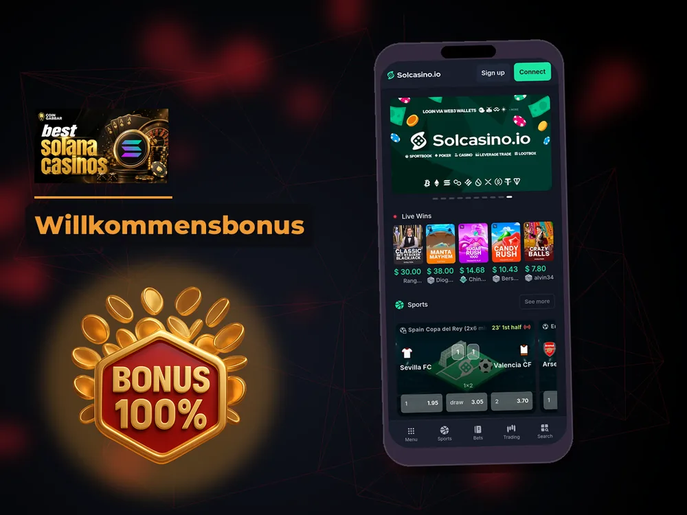 Solana Casino - Willkommensbonus