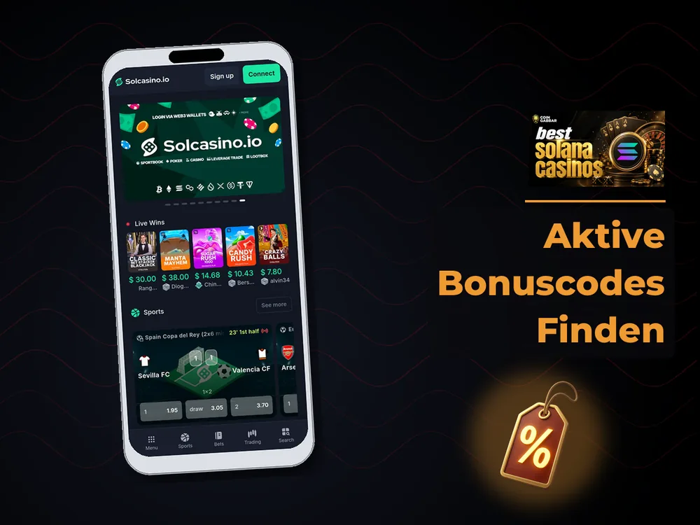 Solana Casino - Aktive Bonuscodes Finden
