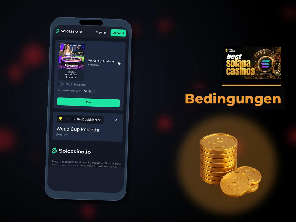 Solana Casino - Bedingungen