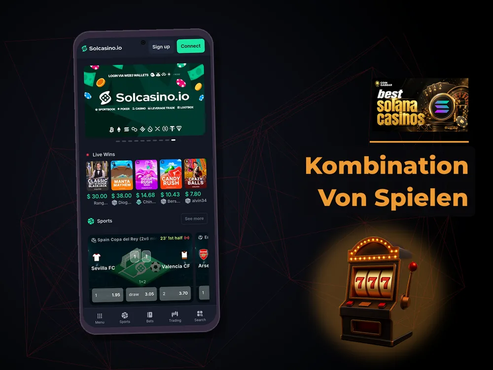 Solana Casino - Kombination Von Spielen