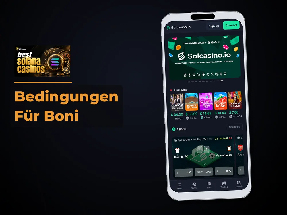 Solana Casino - Bedingungen Für Boni