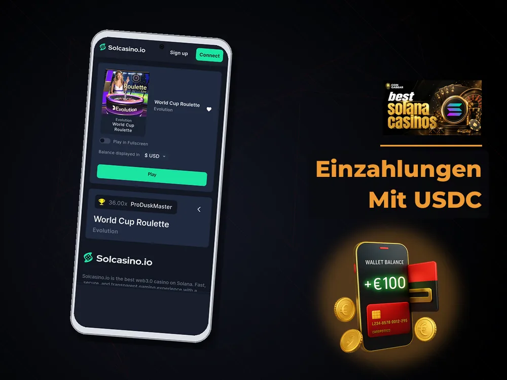 Solana Casino - Einzahlungen Mit USDC