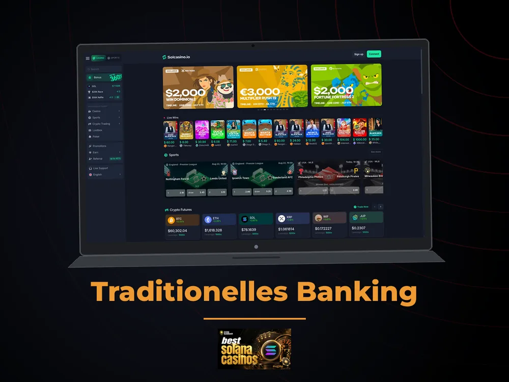 Solana Casino - Traditionelles Banking