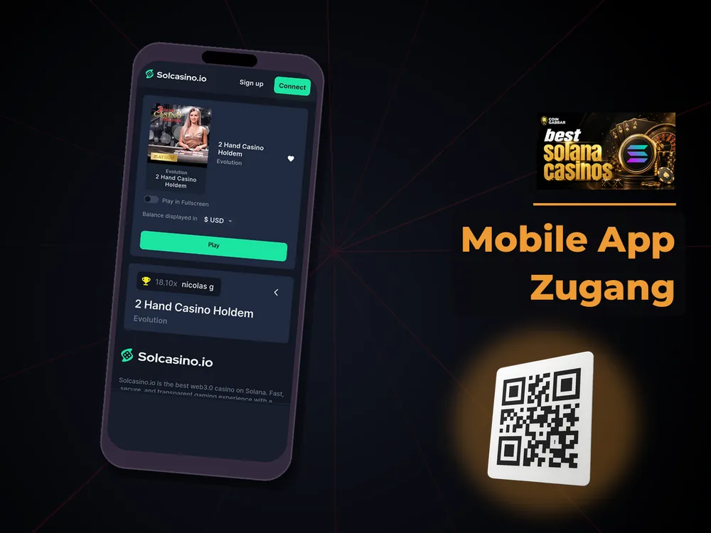 Solana Casino - Mobile App Zugang