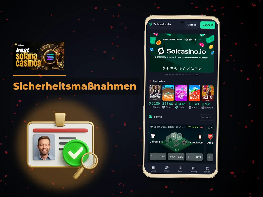 Solana Casino - Sicherheitsmaßnahmen