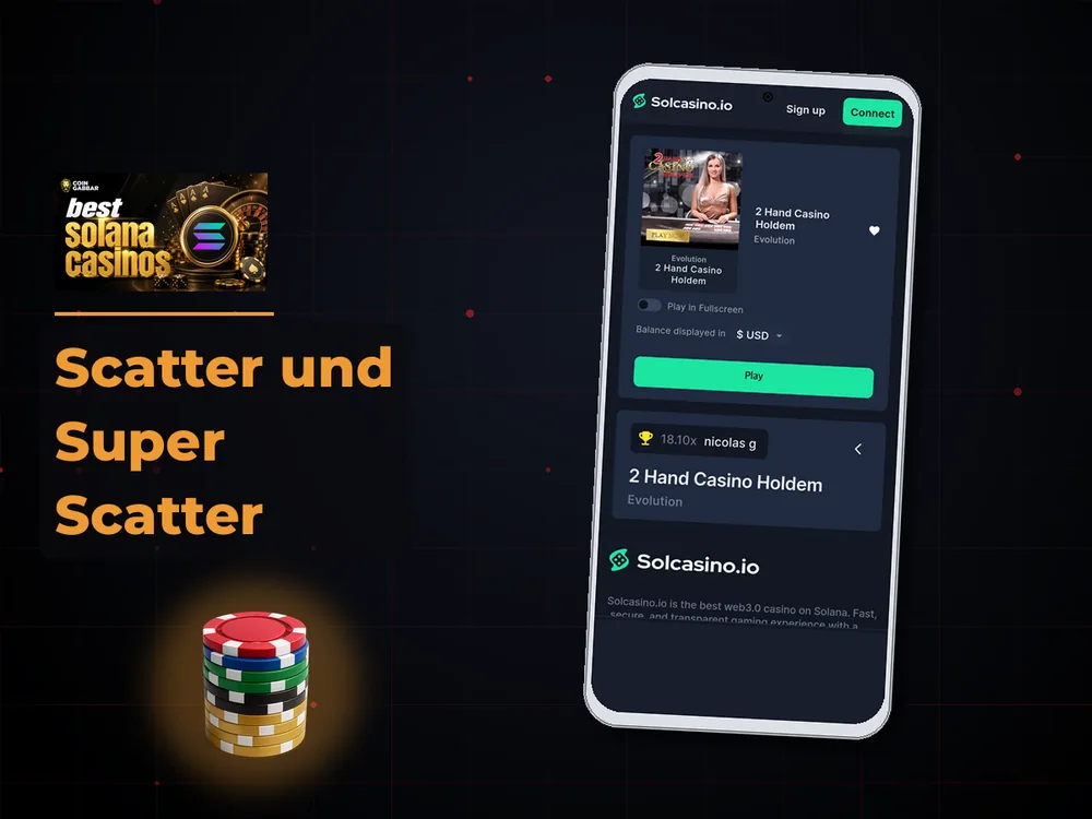 Solana Casino - Scatter und Super Scatter
